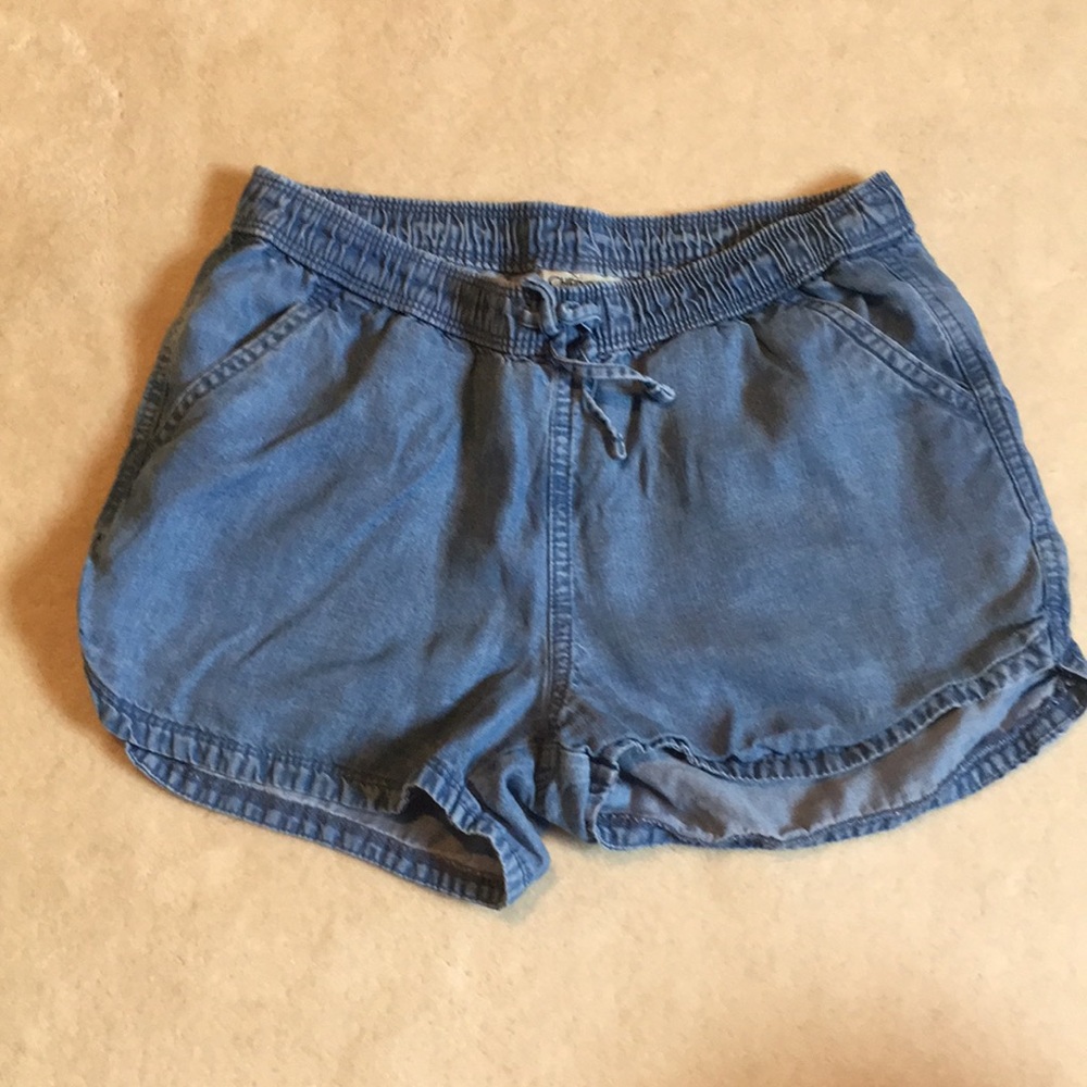 Chambray Shorts
